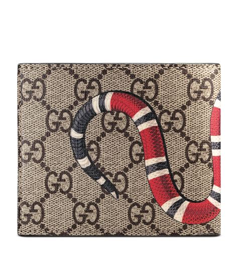 gucci blue snake wallet|gucci kingsnake men's wallet.